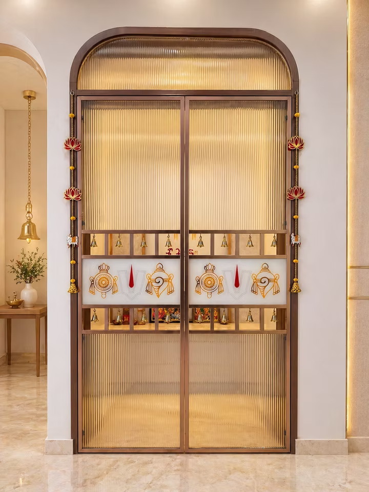 Glass Pooja Doors